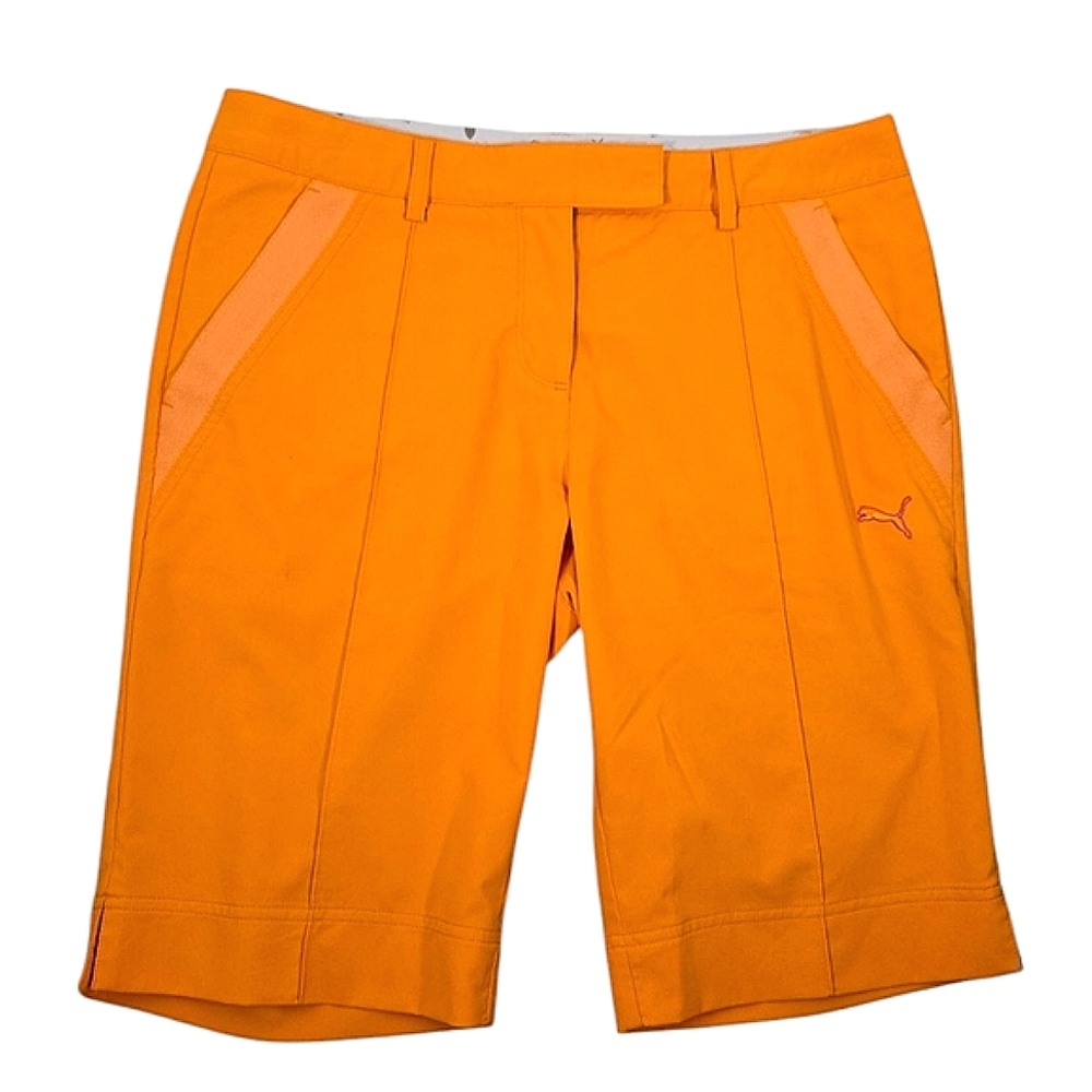 Puma Womens Cobra Golf Mustard Yellow Shorts